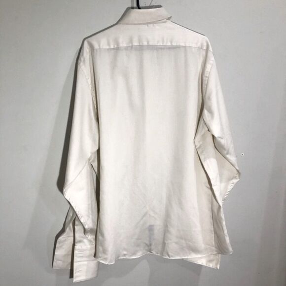 NWT Claiborne ModernFit cream dress shirt, L - Picture 3 of 5
